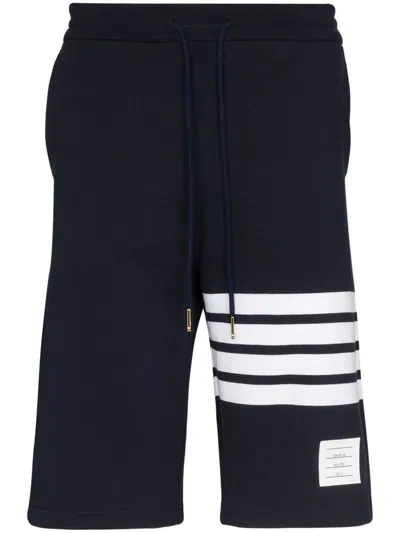 Thom Browne Cotton Bermuda Shorts In Blue