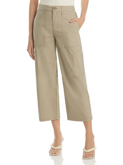 Agolde Womens High Rise Utility Cargo Pants In Brown