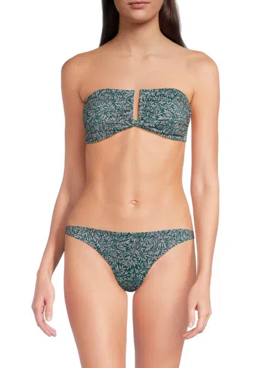 Onia Genevieve Bikini Top In Jungle Green
