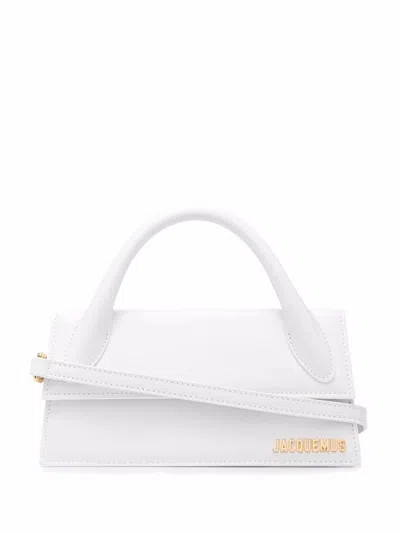 Jacquemus Le Chiquito Long Leather Bag In ホワイト