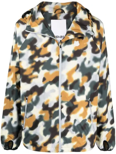Kenzo Light Camouflage Jacket In Multicolour