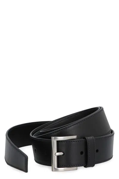 Prada Leather Belt In Black