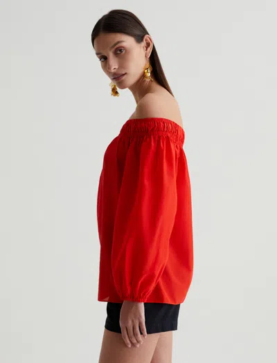 Ag Jeans Carroline Top In Red