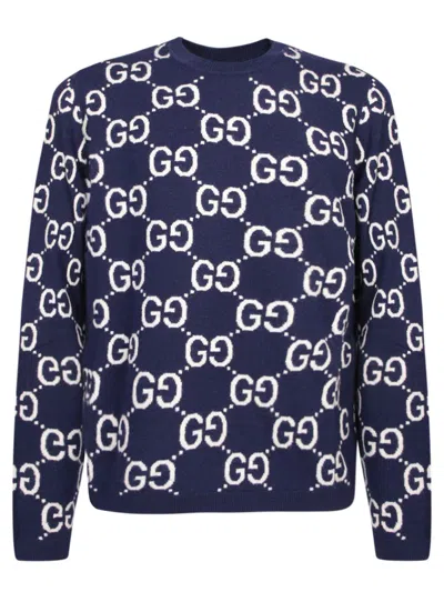 Gucci Knitwear In Blue