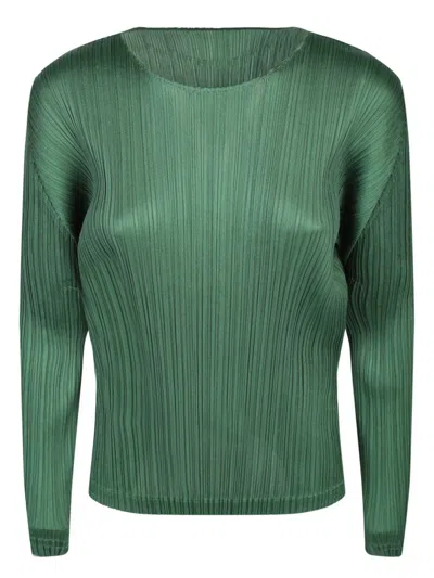 Issey Miyake Tops In Green