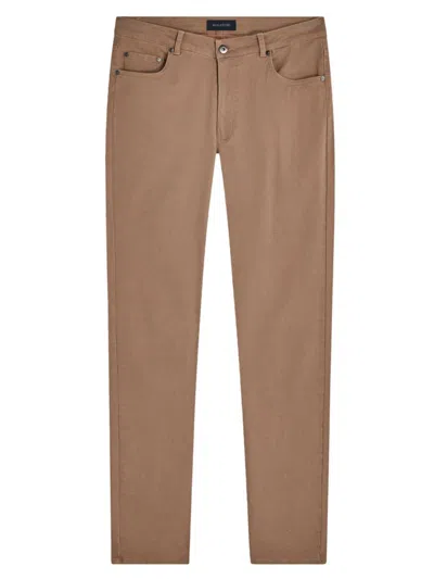 Bugatchi Men's Stretch Cotton-blend Straight-leg Pants In Caramel