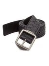 BOTTEGA VENETA Basketweave Buckle Belt