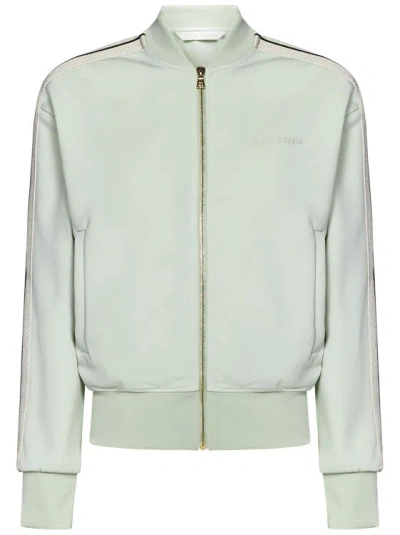 Palm Angels Track Bomber Jacket In White