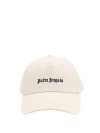 Palm Angels Hat With Logo In Neutrals