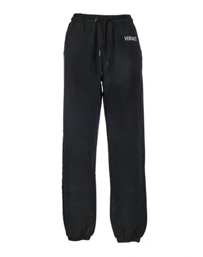 Versace Black Tracksuit Pants Woman Pants Black Size 2 Cotton