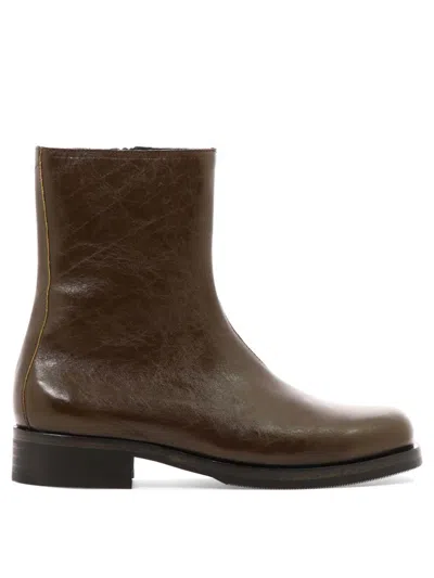 Our Legacy Camion Ankle Boots In Brown