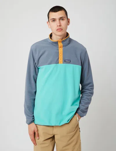 Patagonia Micro D Snap-t Fleece Pullover In Green