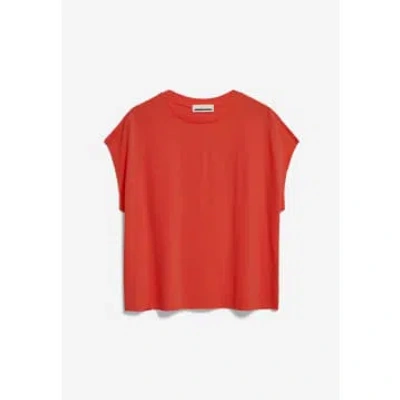 Armedangels Inaara Organic Cotton T-shirt | Poppy Red