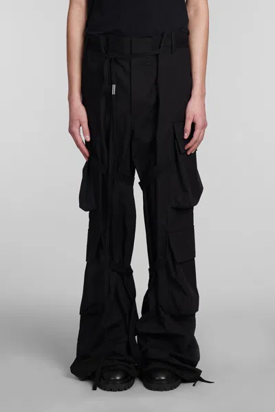 Ann Demeulemeester Florimond Cotton Cargo Pants In Black