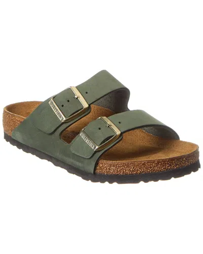 Birkenstock Arizona Bs Leather Sandal In Green