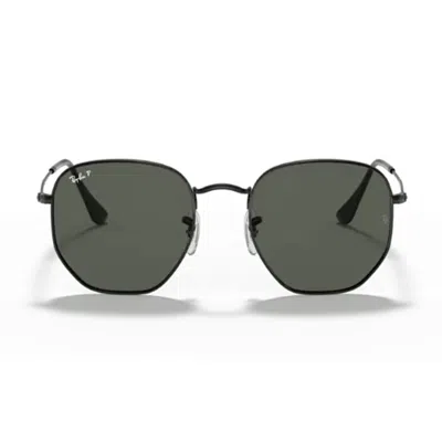 Ray Ban Hexagonal Rb3548n Sunglasses In Gunmetal,grey Gradient Dark Grey