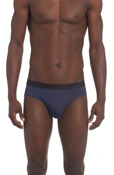 Hanro Micro-touch Briefs In Midnight Navy