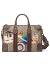 GUCCI LEATHER COURRIER GG SUPREME DUFFLE BAG,459311K9RMT12331484