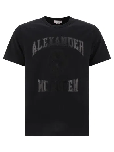 Alexander Mcqueen "skull" T-shirt In Black
