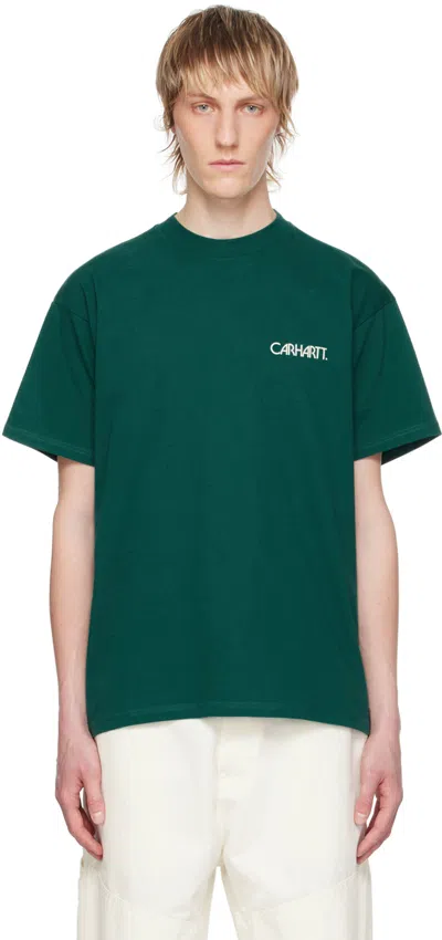 Carhartt Soil Logo-print T-shirt In Green