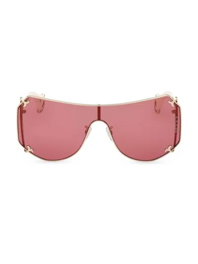 Emilio Pucci Women's 80mm Shield Sunglasses In Pink