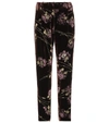 CO FLORAL-PRINTED VELVET TROUSERS,P00266888