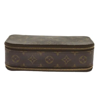 Pre-owned Louis Vuitton Cosmetic Pouch Brown Canvas Clutch Bag ()