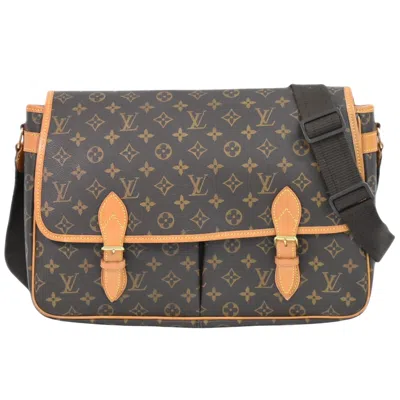 Pre-owned Louis Vuitton Gibecière Brown Canvas Shoulder Bag ()