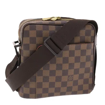 Pre-owned Louis Vuitton Olav Brown Canvas Shoulder Bag ()