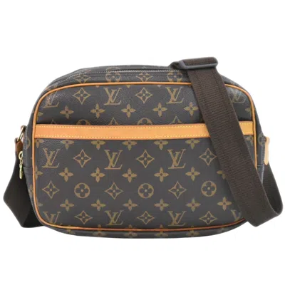 Pre-owned Louis Vuitton Reporter Pm Brown Canvas Shoulder Bag ()