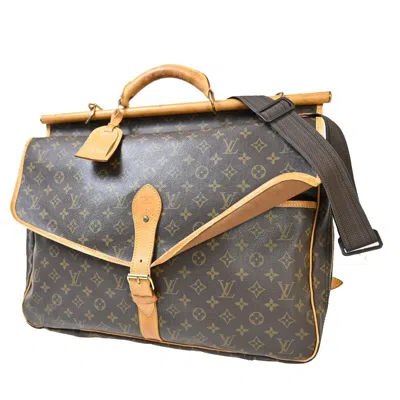 Pre-owned Louis Vuitton Sac Chasse Brown Canvas Shoulder Bag ()