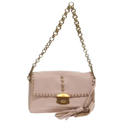 Prada Leather Shoulder Bag () In Pink