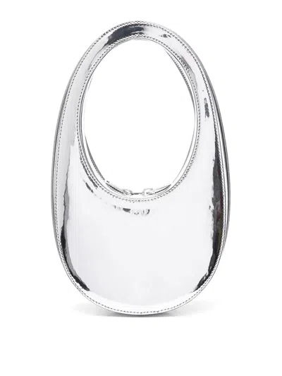Coperni Mini Swipe Bag In Silver