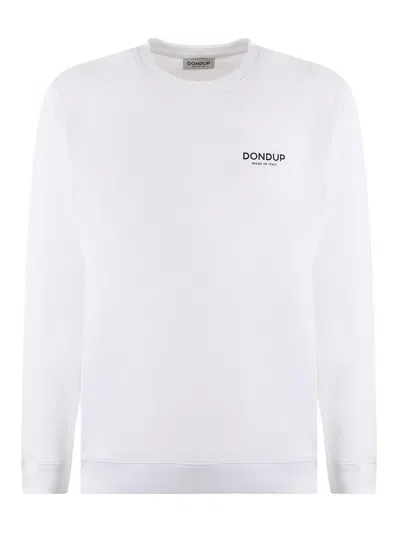 Dondup Cotton Sweatshirt In White