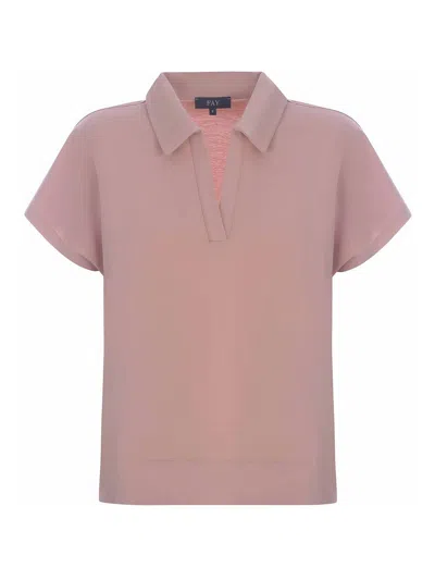 Fay Polo Shirt  In Nude & Neutrals