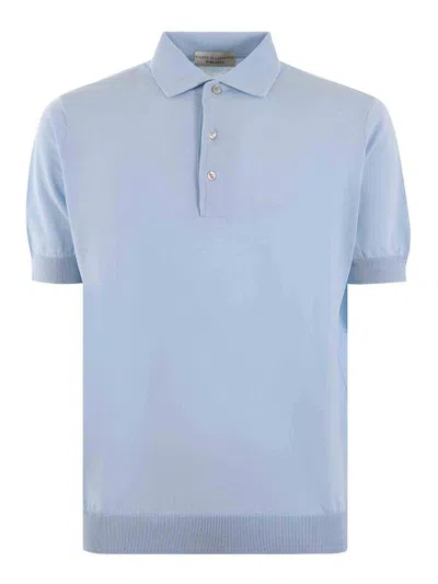 Filippo De Laurentiis Polo Shirt In Light Blue