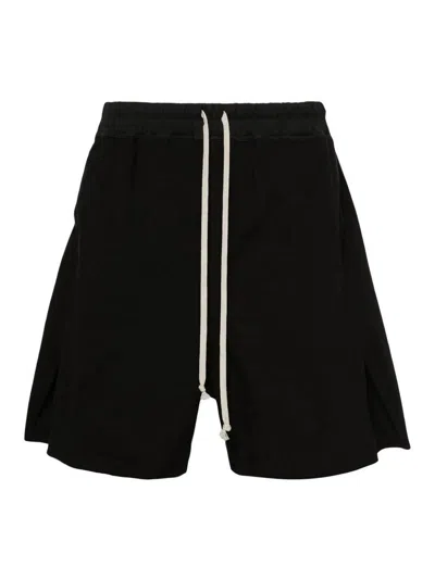 Rick Owens Bela Crepe Boxers Shorts In Black