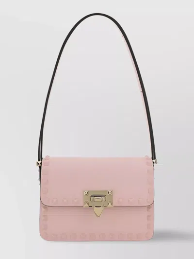 Valentino Garavani Rockstud Shoulder Bag In Pink