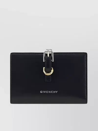 Givenchy Voyou Leather Bifold Wallet In Black