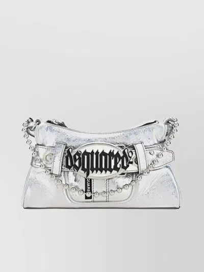 Dsquared2 Gothic Handbag In Argento