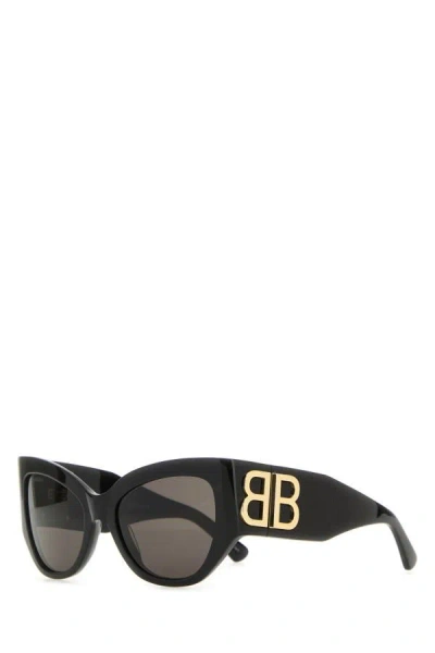 Balenciaga Woman Black Acetate Bossy Cat Sunglasses