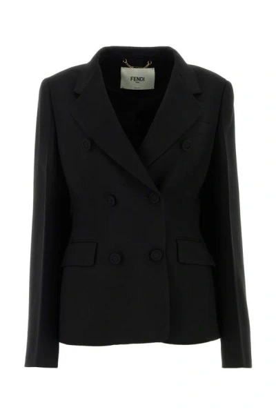 Fendi Jackets And Waistcoats In Black