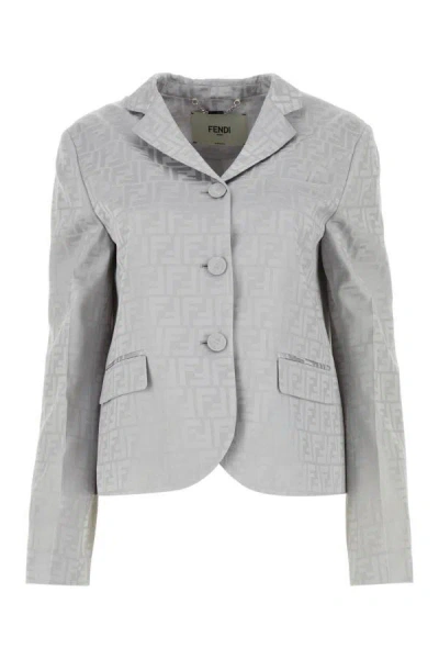 Fendi Jackets And Vests In Grey