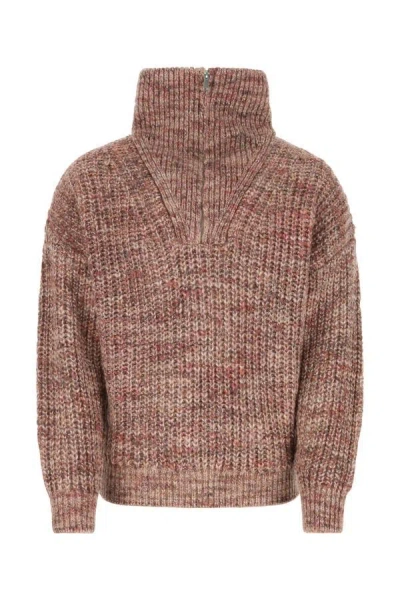 Isabel Marant Multicolor Acrylique Blend  Romuald Oversize Sweater Pink  Uomo Xl In Brown