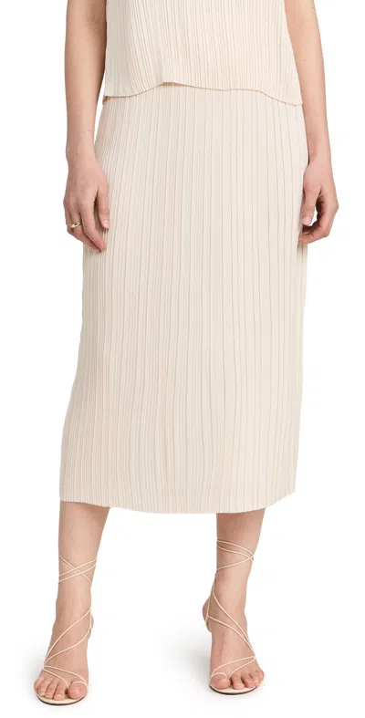 Vince Pleated Straight Pull On Skirt Bell
