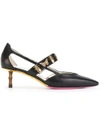 GUCCI INSECT STUDDED STRAP PUMPS,493933C9D0012330538