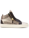 GIUSEPPE ZANOTTI GIUSEPPE ZANOTTI DESIGN KRISS HI-TOP SNEAKERS - BROWN,RW7000900212323273