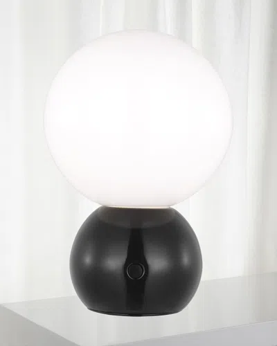 Visual Comfort Studio Suki Portable Mini Table Lamp By Kate Spade New York In Gloss Black