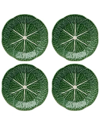 Bordallo Pinhiero Cabbage Green Dessert Plates (set Of 4)