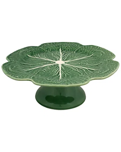 Bordallo Pinhiero Cabbage 12in Green Cake Stand